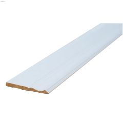 4-1\/8\" x 3\/8\" x 8' Primed Pine Colonial Baseboard Moulding
