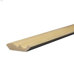 1-5/8" x 7/16" x 8' Corniche en pin clair massif