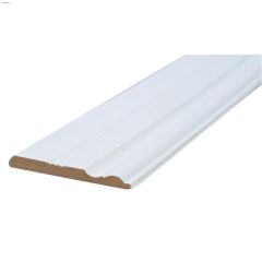 6-1/2" x 5/8" x 14' Primed MDF Victorian Baseboard Moulding