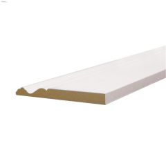 5-9/16" x 5/8" x 14' Primed MDF Colonial Baseboard Moulding
