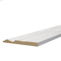 6-1/2" x 5/8" x 8' Primed MDF Victorian Baseboard Moulding