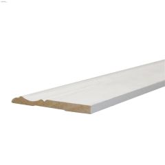3-1/8" x 5/16" x 16' Primed Pine Colonial Baseboard Moulding
