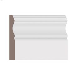 4-1/8" x 1/2" x 14' Primed MDF Colonial Baseboard Moulding