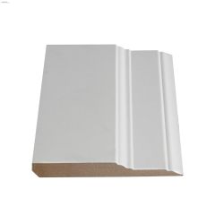 5-1/2" x 5/8" x 14' Primed MDF Step Baseboard Moulding