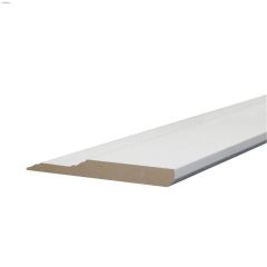 5-1/2" x 5/8" x 8' Primed MDF Step Baseboard Moulding
