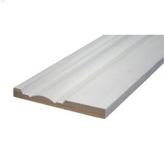 5-3/16" x 1/2" x 16' Primed MDF Baseboard Moulding