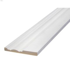 5-3/16" x 1/2" x 8' Primed MDF Baseboard Moulding