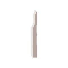 7-1/4" x 11/16" x 16' Primed 2-Step Baseboard Moulding