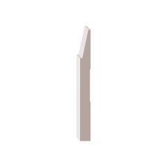 7-1/4" x 11/16" x 8' Primed Contemporary Baseboard Moulding