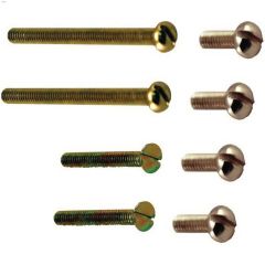 Assortiment de vis d'assemblage zinguées/laitonnées, 8/pqt