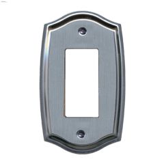 Chrome Etched Steel Rocker Colonial Wallplate