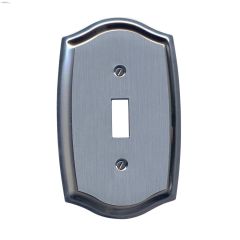 Chrome Etched Steel Toggle Colonial Wallplate