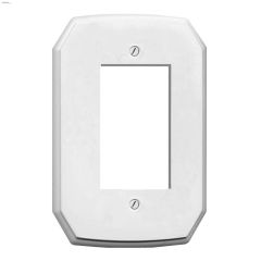 White Plastic Rocker Wallplate