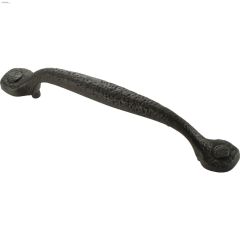 5.04\" Black Iron Refined Rustic Door Pull\/Handle