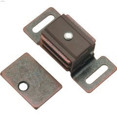 25 mm x 60 mm Statuary Bronze Double Magnetic Catch