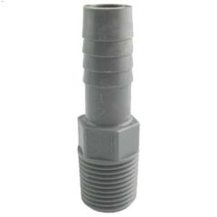 1-1\/4\" Insert x MPT Gray Polyethylene Pipe Adapter