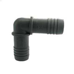 2\" Insert End Gray Polyethylene 90 Degree Hose Elbow