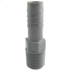 2\" Insert x MPT Gray Polyethylene Pipe Adapter