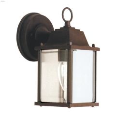 (1) Lamp A 100 Watt Black Outdoor Lantern
