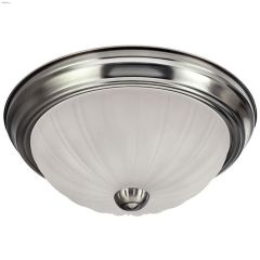 2 Light A 40 Watt Brushed Pewter Flushmount Light
