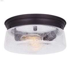 Mill 2 Light A 60 Watt Oil Rubbed Bronze Flushmount Light