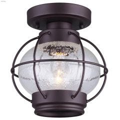 Potter 1 Light A 60 Watt Oil Rubbed Bronze Flushmount Light