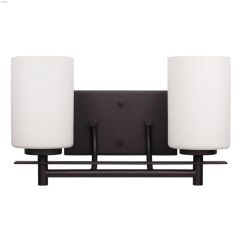 Carlton 2 Light A 100 Watt Oil Rubbed Bronze Vanity Light