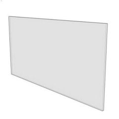 48\" x 37-5\/16\" Clear Tempered Glass