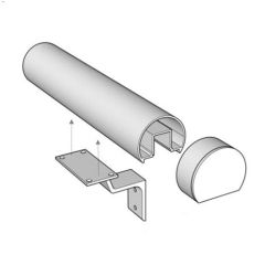 8' White Handrail