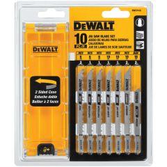 10 Piece T Shank Jig Saw Blade Set With Case