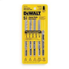 6-7/4" & Bi metal 5 Piece T Shank Jig Saw Blade Set