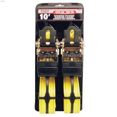 10' x 2" Yellow Ratchet Tie-Down-2/Pack