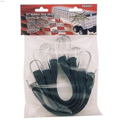 10" x 1" Black Tarp Strap-4/Pack