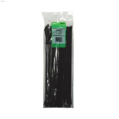 11" x 0.19" UV Black Cable Tie-100/Pack