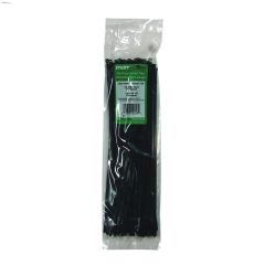 14-1/2" x 0.19" UV Black Cable Tie-100/Pack
