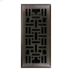 4" x 10" Oil Rubbed Bronze Arts & Craft Floor Register