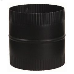 6" Black Matte Connector Union Piece
