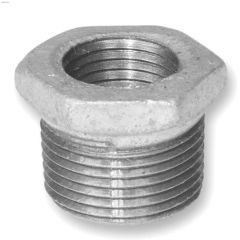 3/4" x 1/4" Galvanized Malleable Iron Hex Bushing
