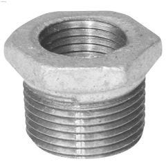 3/8" x 1/4" Galvanized Malleable Iron Hex Bushing