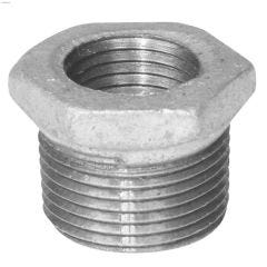 1/2" x 3/8" Galvanized Malleable Iron Hex Bushing