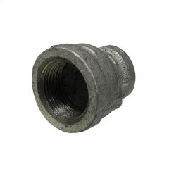 1-1\/2\" x 1-1\/4\" Galvanized Malleable Iron Reducing Coupling