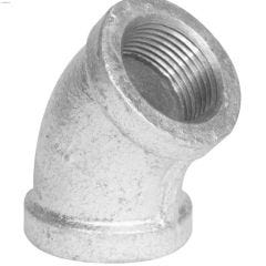 3\/4\" Galvanized Malleable Iron 45 Degree Elbow