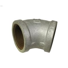 1-1\/2\" Galvanized Malleable Iron 45 Degree Elbow