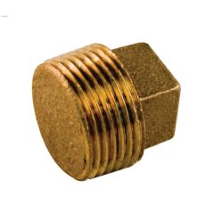 1\" Thread Bronze Cored Plug