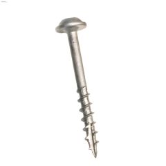 #8 x 1-1\/2\" Zinc Maxi-Loc Washer Head Pocket Screw-100\/Pack