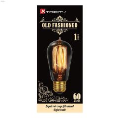 Smoke 60 Watt Medium S Type Old Fashioned Bulb