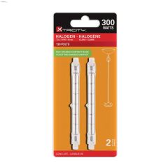 Clear 300 Watt RSC T3 J-Type Halogen Bulb-2\/Pack