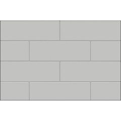 48\" x 1-1\/8\" x 80-7\/8\" Soft Gray Utile Back Wall Panel
