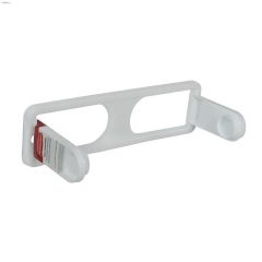 3.937\" x 4.312\" x 14-5\/8\" White Paper Towel Holder