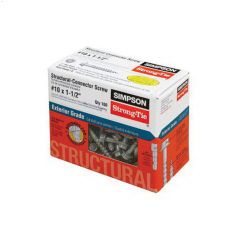 #10 x 2-1\/2\" Galvanized Hex Head Connector Screw-100\/Pack